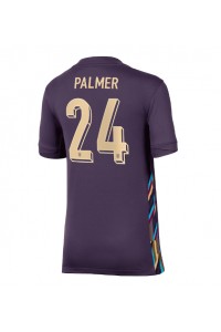 Engeland Cole Palmer #24 Voetbaltruitje Uit tenue Dames EK 2024 Korte Mouw